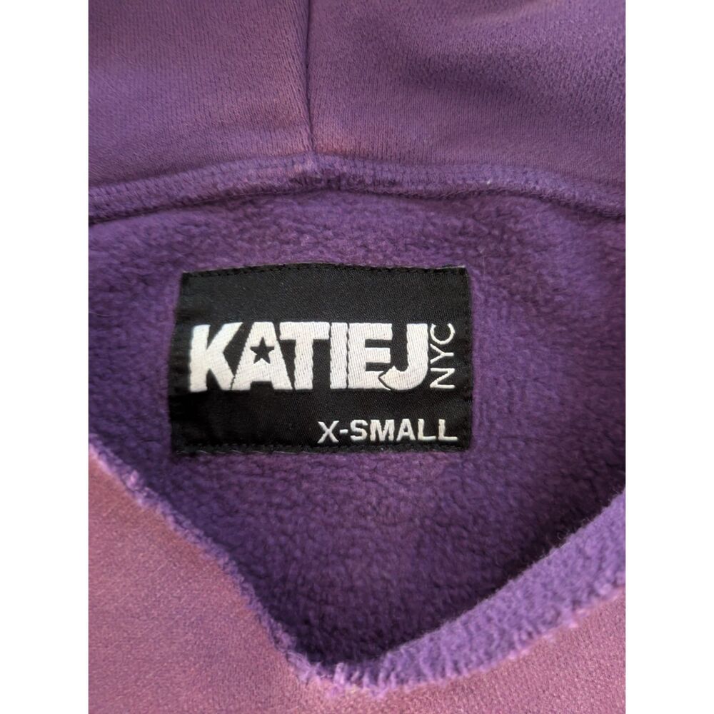 Katie J NYC Purple Ombre Hoodie Sweatshirt, XS (B6) - Picture 2 of 4